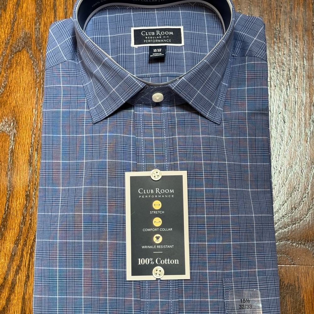 Club Room Men’s Blue Dress Shirt